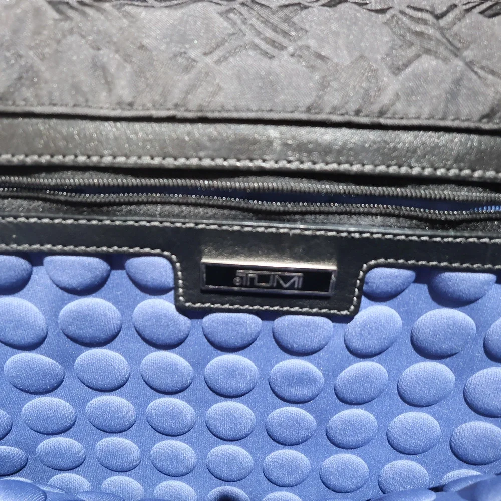 Tumi Signature Briefcase Laptop Bag Black No Strap Monogram No. 7611312504000000